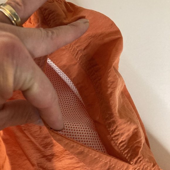 Sand & Sun Mens Large Orange Bermuda Swim Trunks Drawstring Pockets - Picture 4 of 9